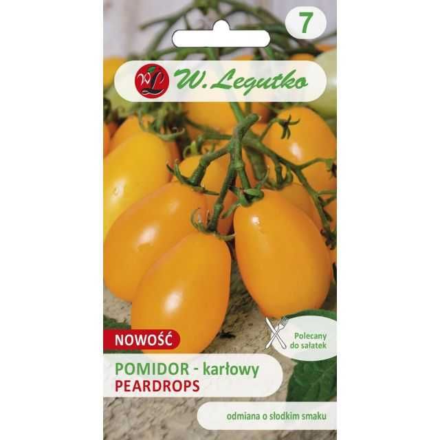Pomidor gruntowy wiotkołodygowy Peardrops  nasiona 0,3g LEGUTKO