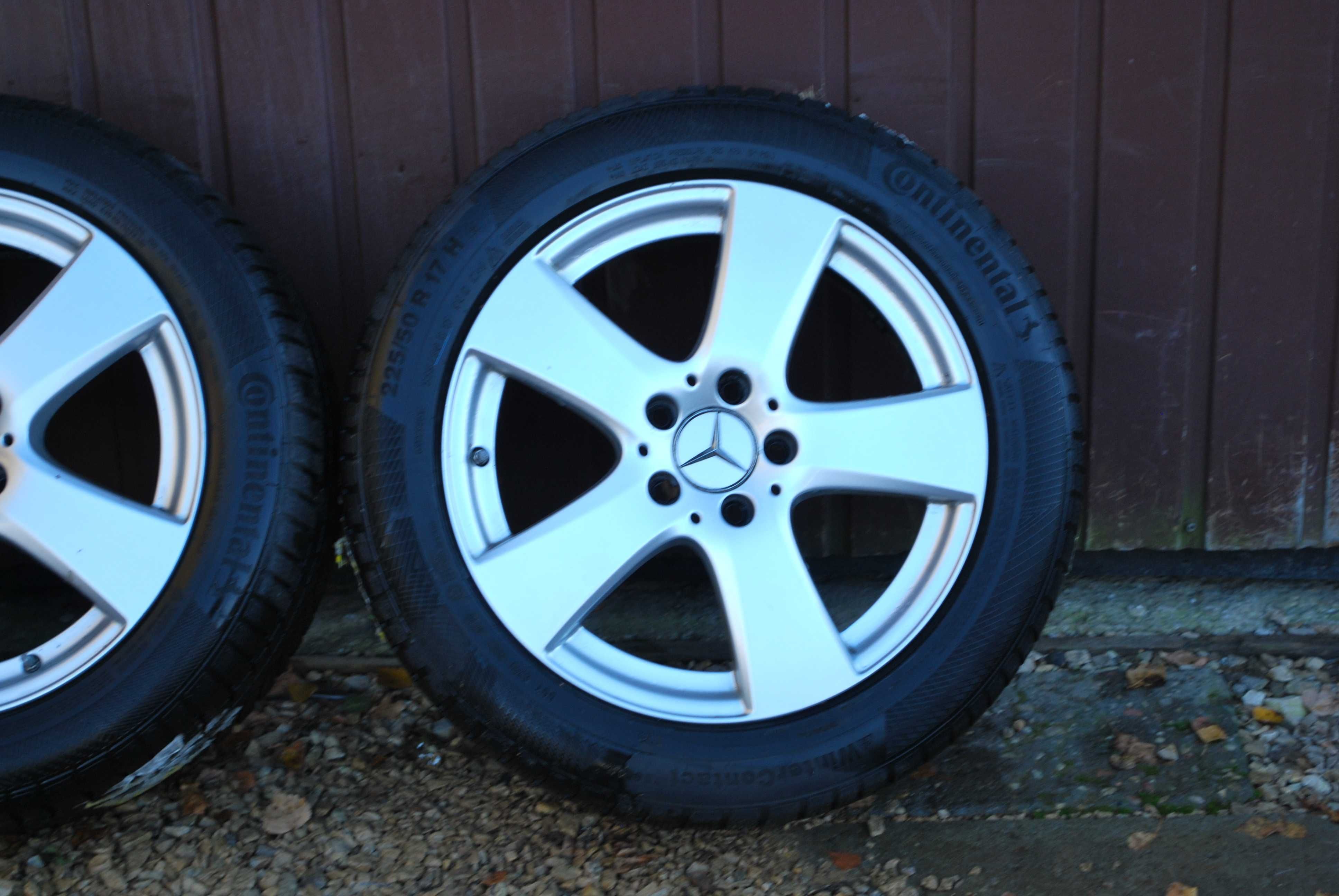 Koła 225/50 R17 5x112 Alufelgi +opony zimowe Mercedes B C E Klasa TPMS