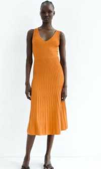 Zara трикотажна сукня міді
