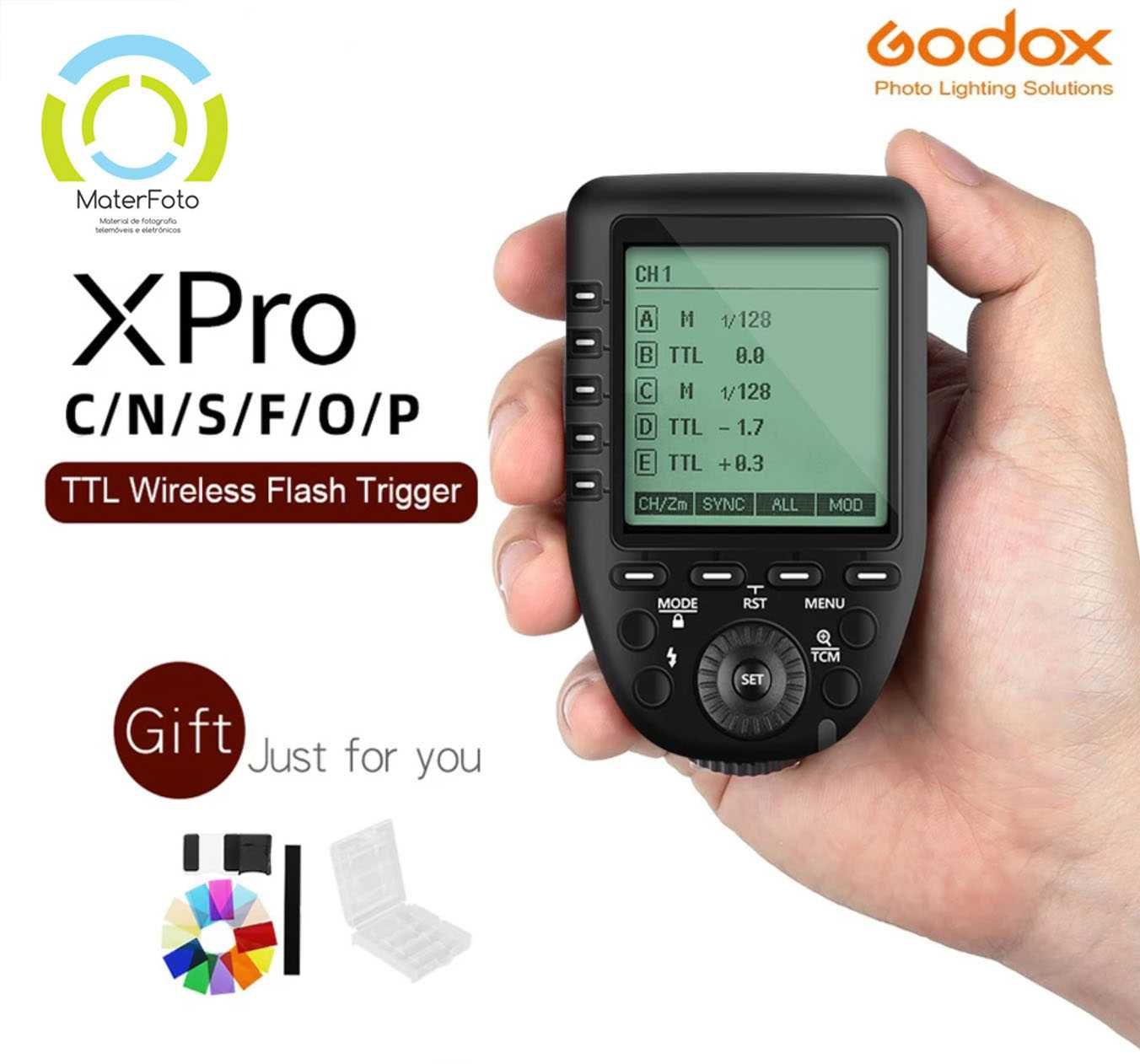 (NOVO) Godox Disparador de Flash XPro-N para Nikon