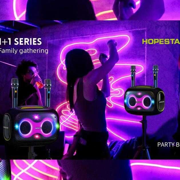 Hopestar Partybox 120 Вт + 2 мікрофона (камуфляж)