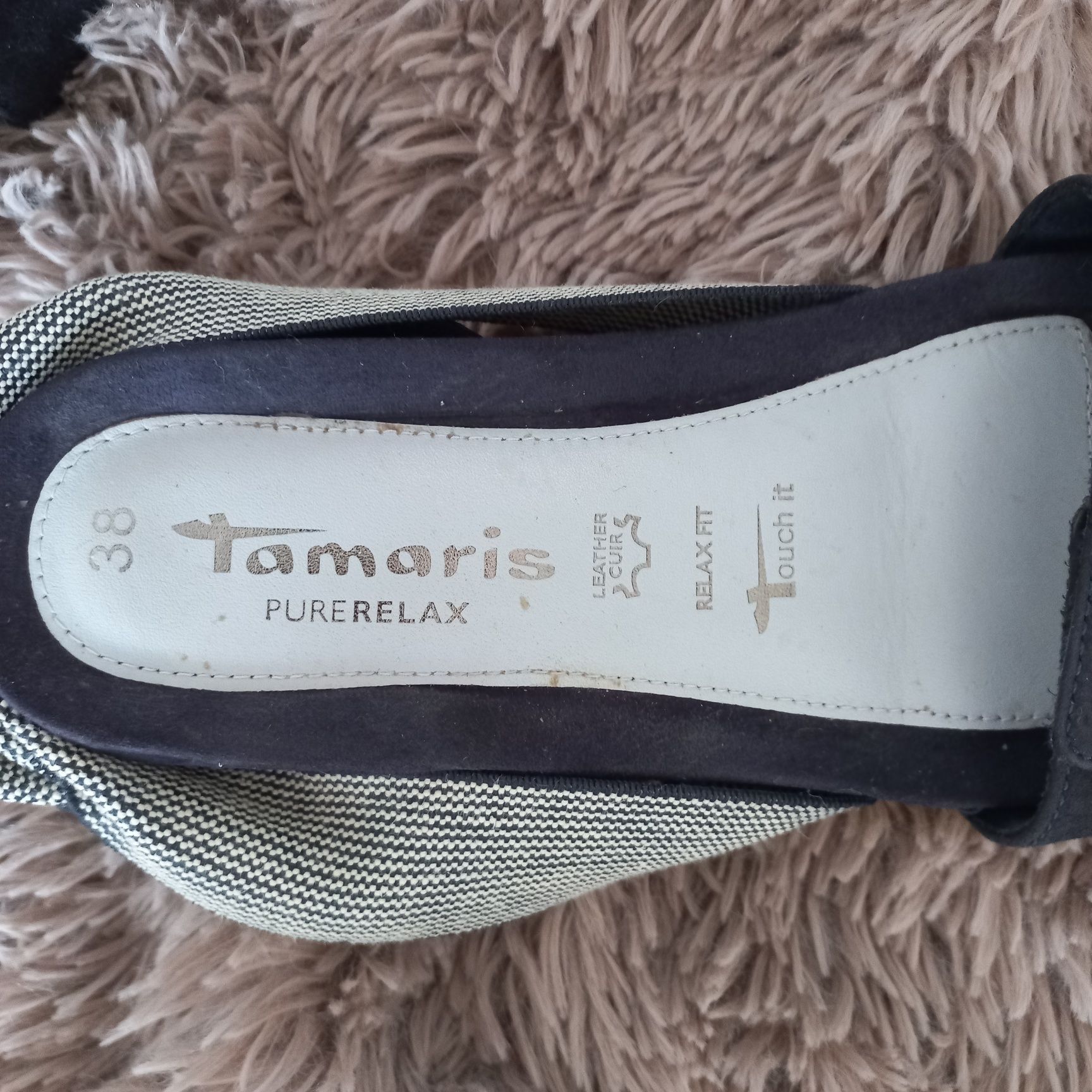 Tamaris Pure Relax  komfortowe sandaly 38