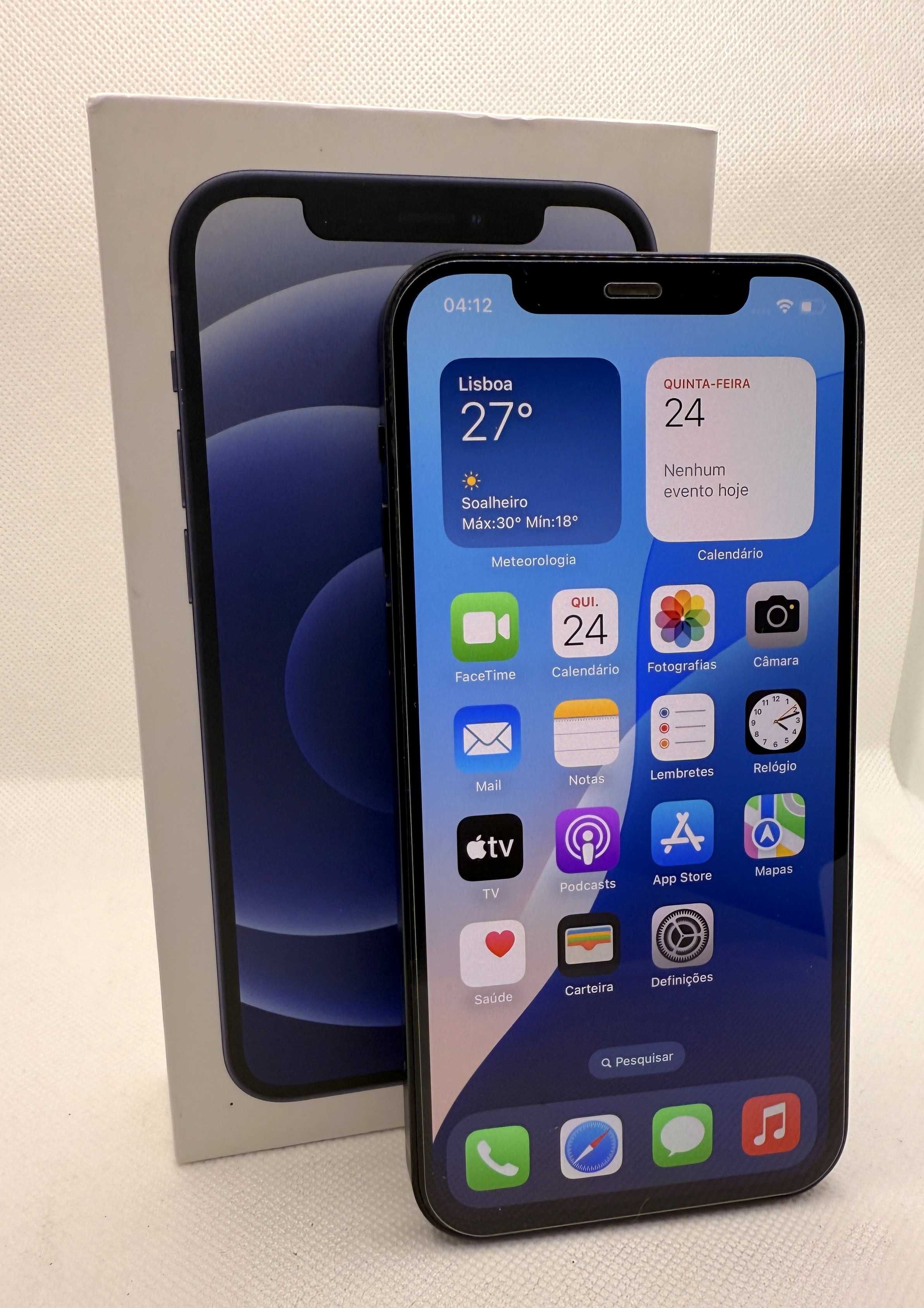 iPhone 12 64GB Preto | Desbloqueado | Funciona Perfeitamente | 5G