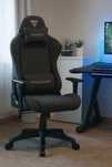 NOWY Fotel Gamingowy Materiałowy Ergonomiczny Obrotowy Biurowy Krzesło