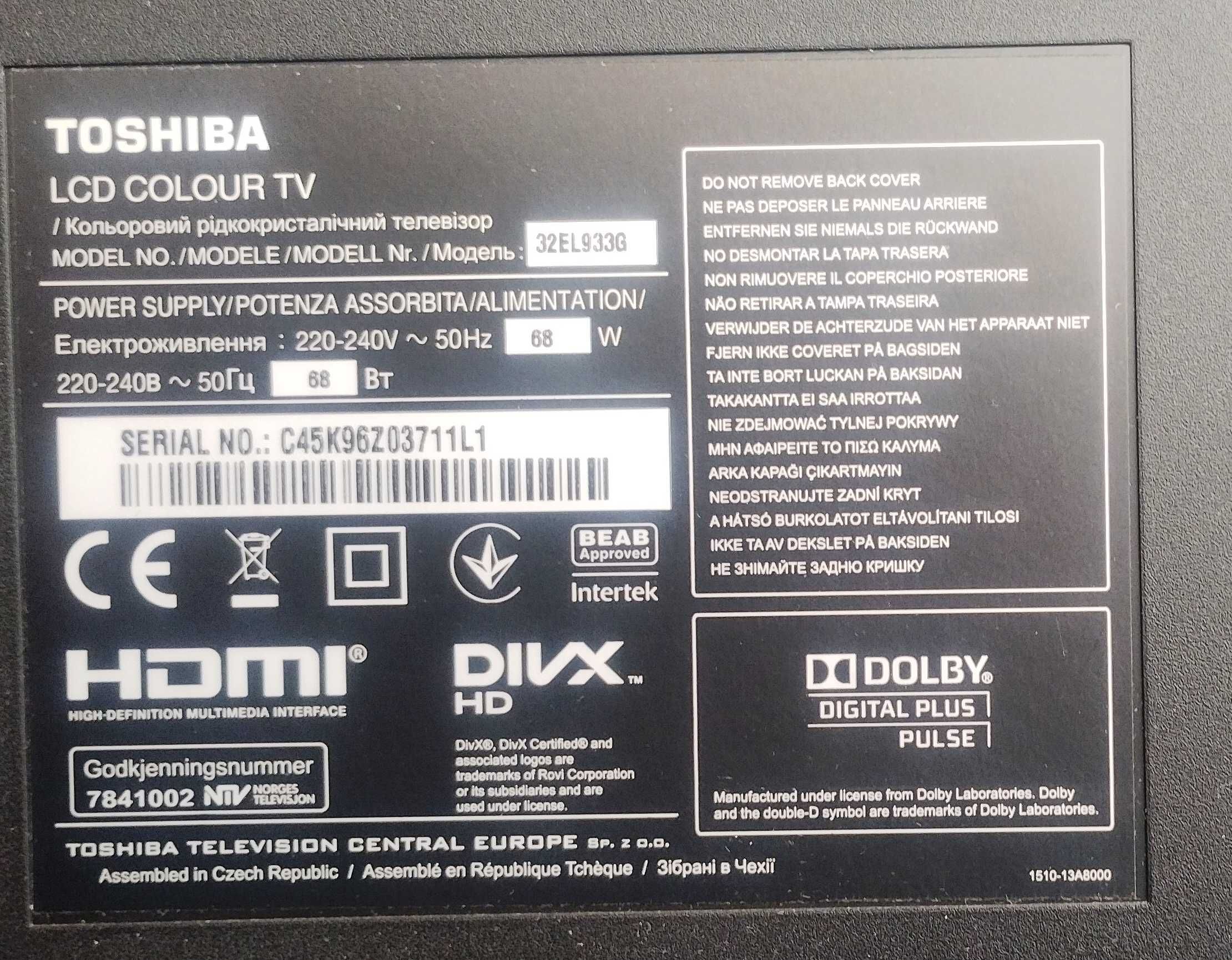 Telewizor LCD 32 cale Toshiba