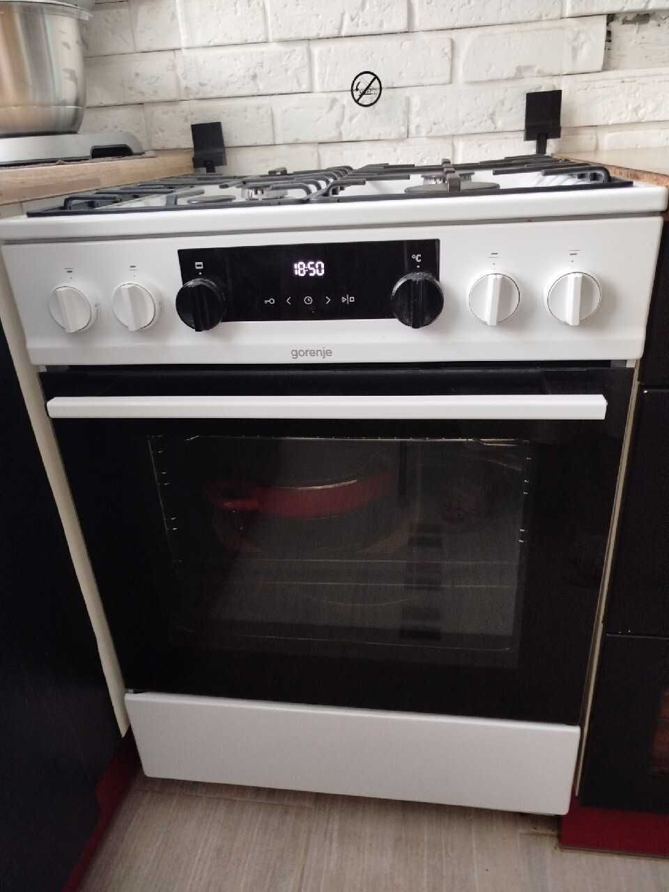 Kuchenka gazowo-elektryczna 60cm Gorenje biała