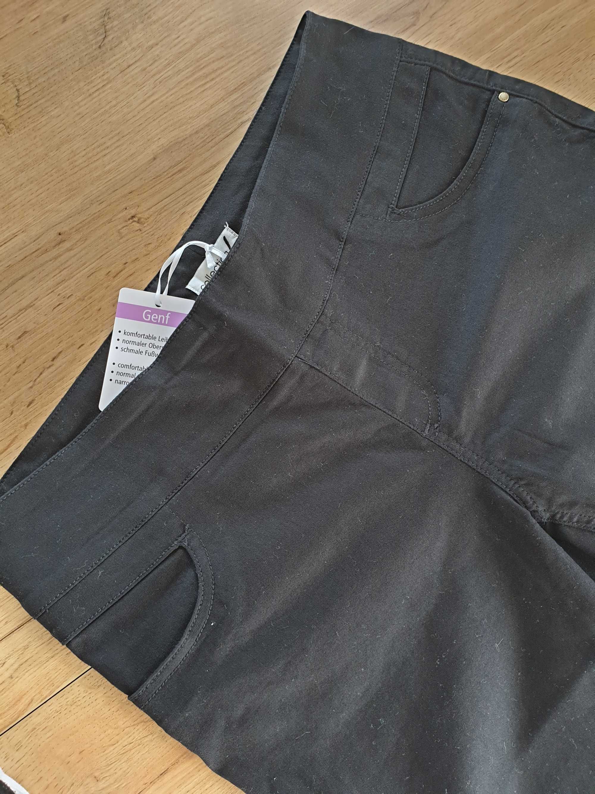Nowe czarne klasyczne spodnie, Creation L, rozmiar XL-XXL