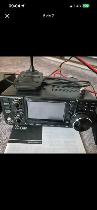 Icom 7300+sp 38 coluna.