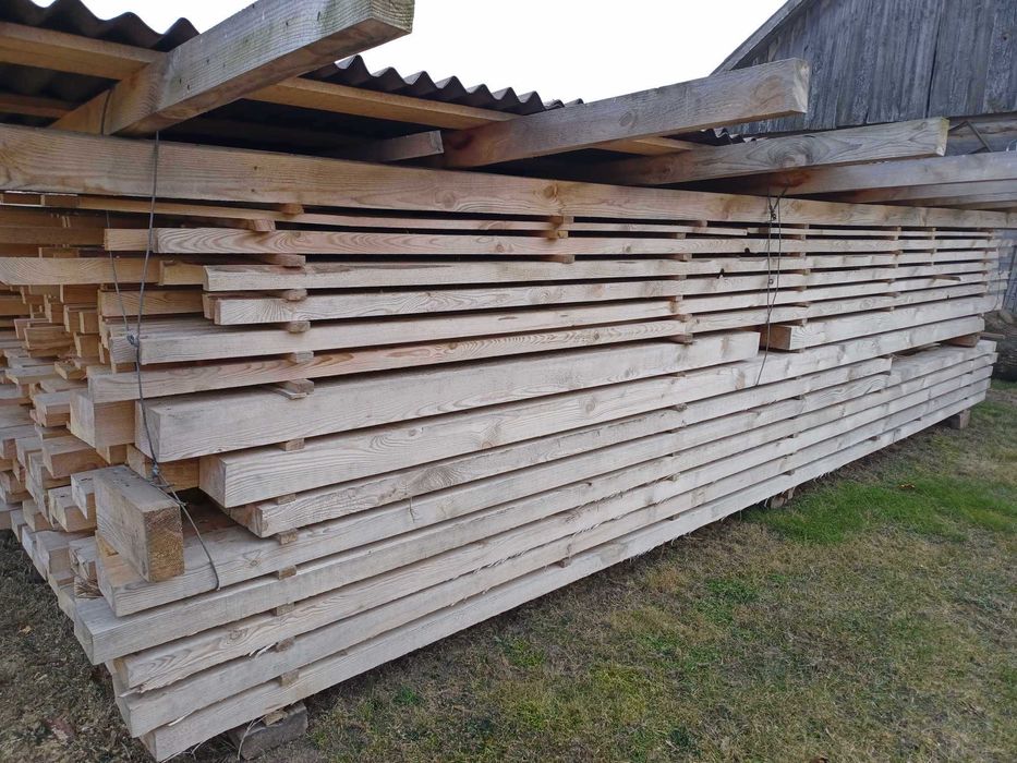 Więźba dachowa krokwie kantówki łaty