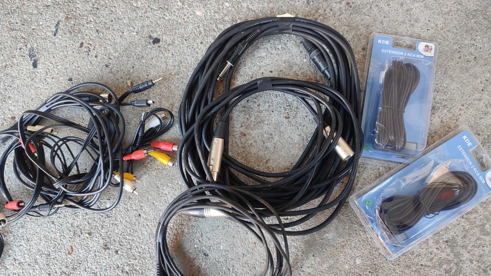 Cabos RCA, Jack, XLR