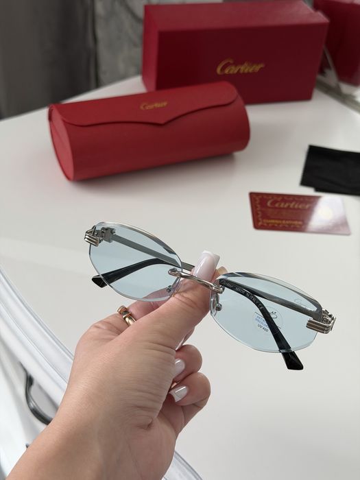 Солнцезащитные очки cartier антиблик полный комплект