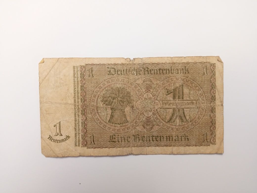 1 marka niemiecka 1937 fine rentenmark