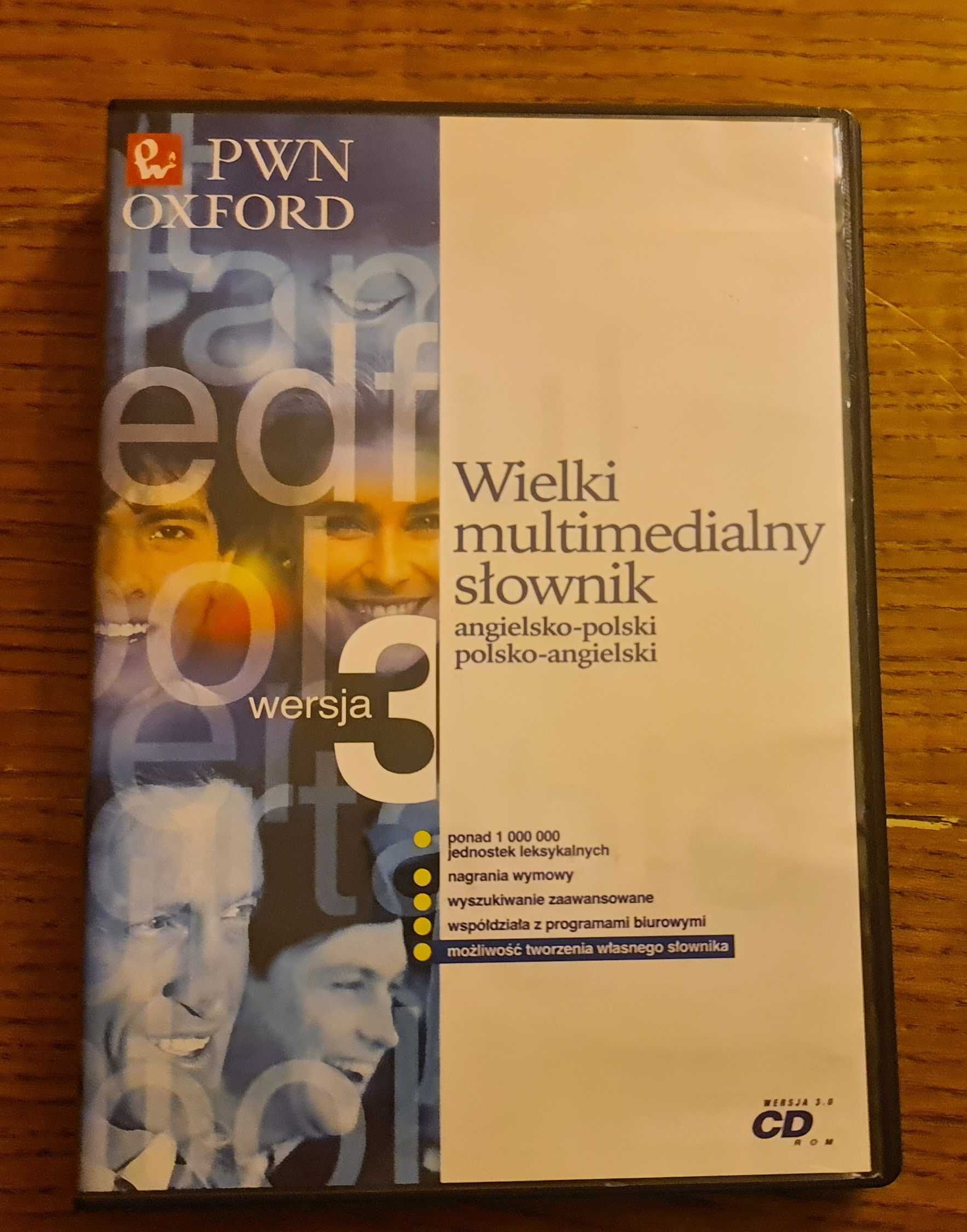 Wielki multimedialny słownik polsko-angielski PWN OXFORD wersja 3.0 CD