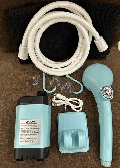 Душ портативний Lixada | душ портативный — акумулятор 6000 mAh новий