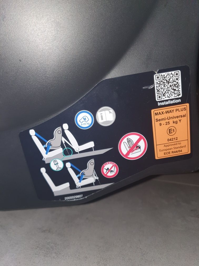 Fotelik samochodowy Britax Max-Way plus