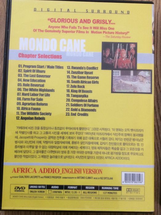 Mondo Cane - zestaw kultowych filmów dokumentalnych - 5 DVD