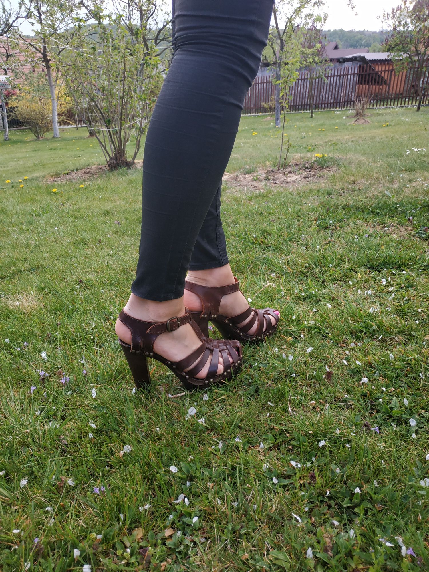 Skórzane buty, platforma #leather