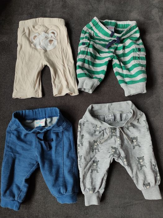 Spodnie 62 niemowlę chłopiec 6 par sztuk