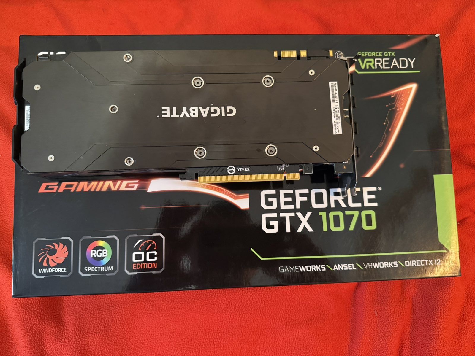 Видеокарта gtx 1070 oc gigabite