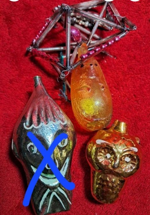 Новогодние ёлочные игрушки СССР