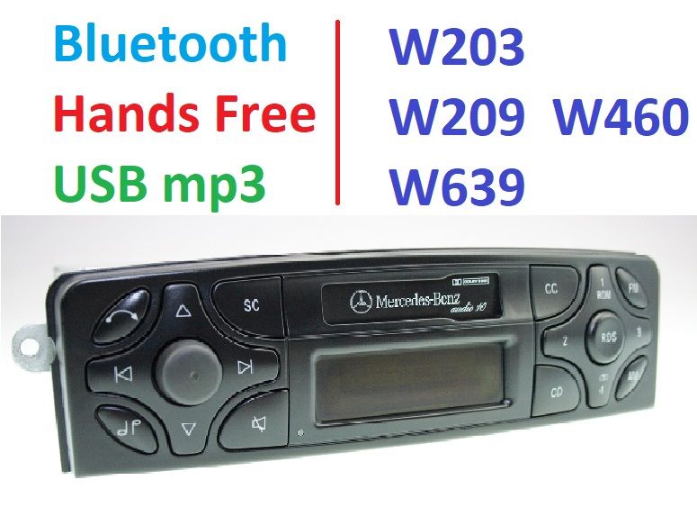 магнітола Mercedes дороблю USBmp3/Bluetooh/Hands Free