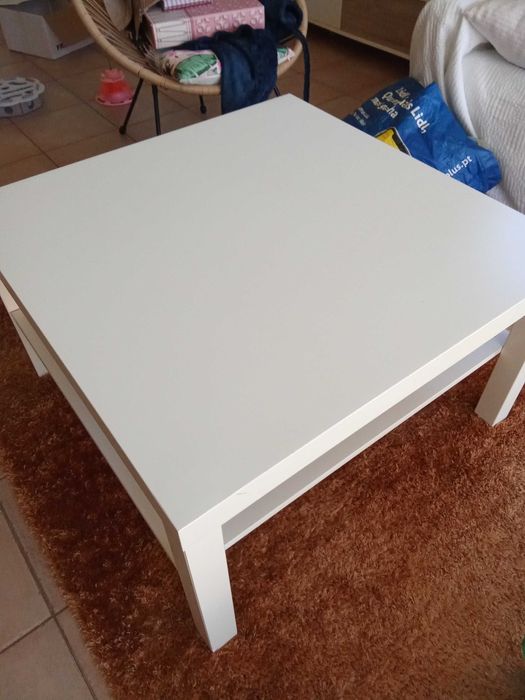 Mesa centro madeira branca