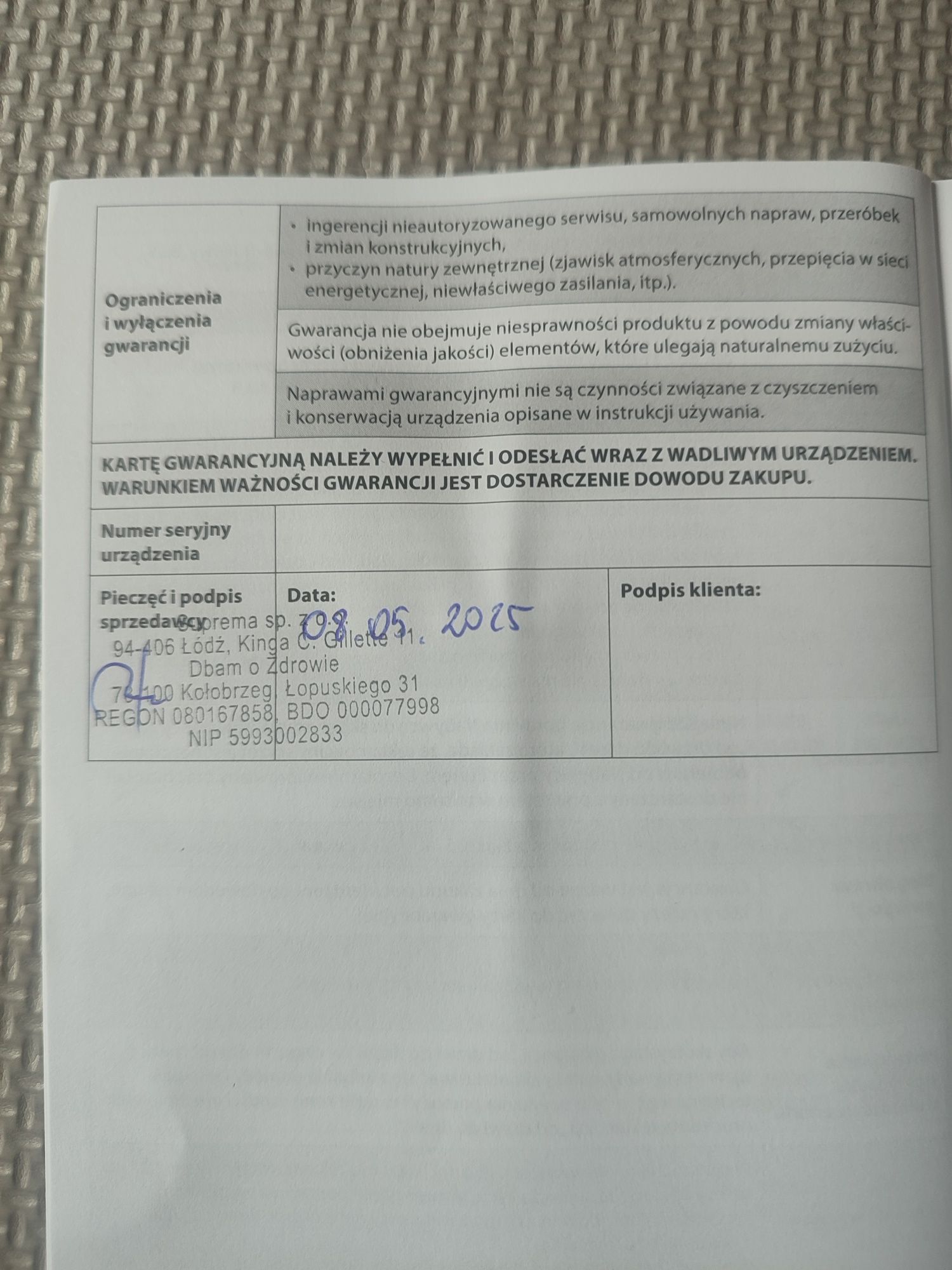 Inhalator kompresorowy DOZ z gwarancją