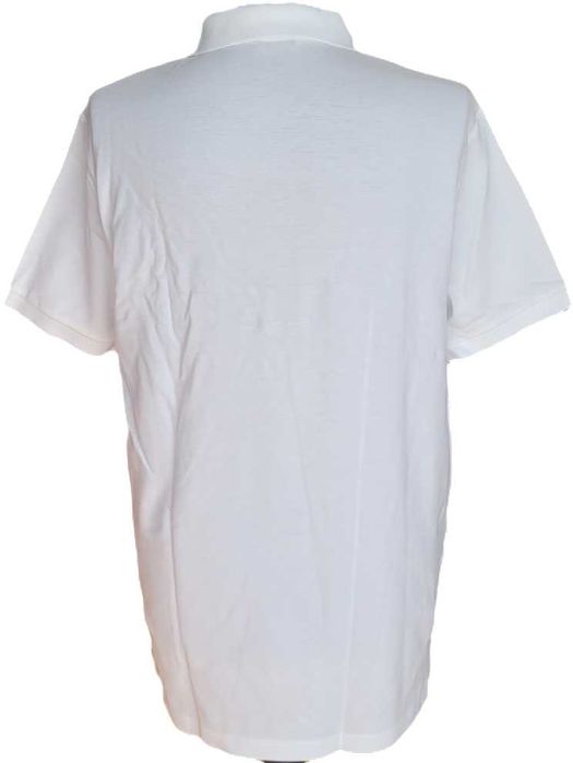 Biała koszulka POLO. Rozmiar L.