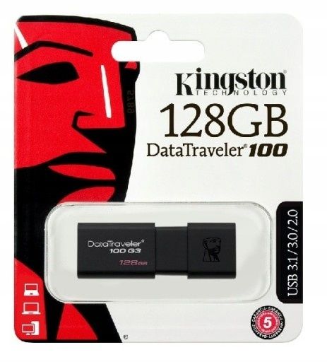 Pendrive Kingston DT100 128GB USB 3.1/3.0