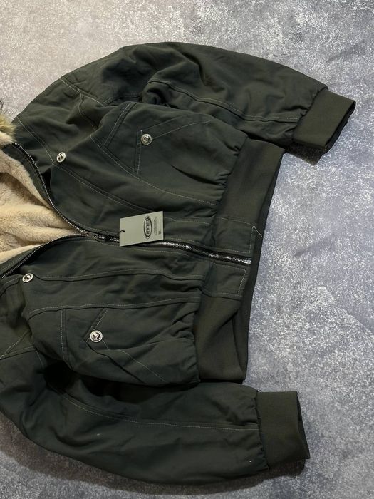 Бомбер с мехом хутром аляска куртка курточка пуховик alpha industries