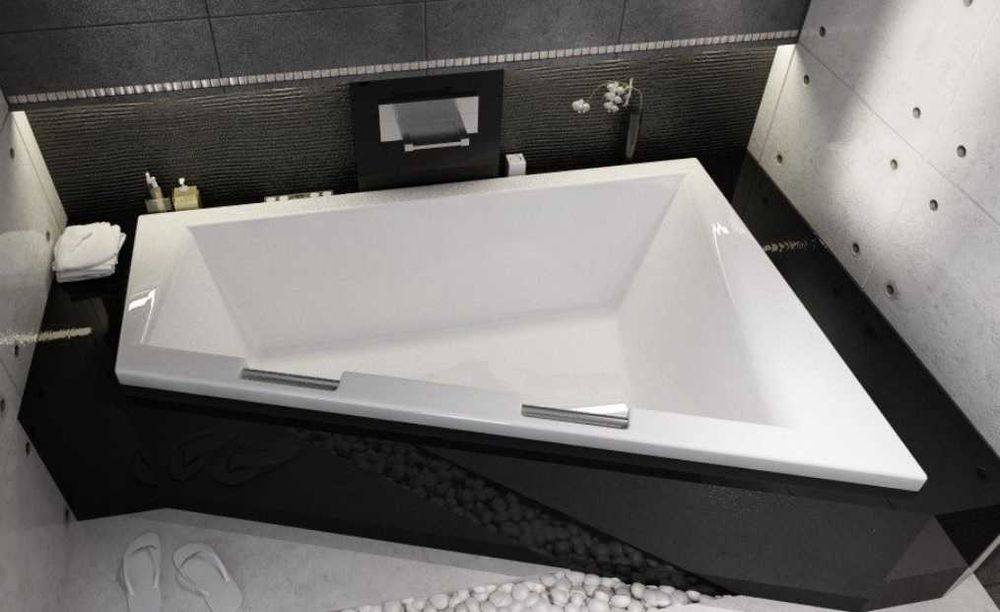 Riho Doppio wanna narożna 180x130cm lewa+uchwyty LEKKO USZKODZONA