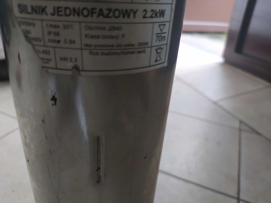 Pompa Głębinowa Belardi 4/4 2,2 KW 230v wydajność 204 L/M