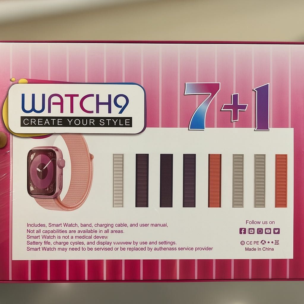 Smartwatch Watch9 - H33 Pro Max (7+1)
 NOVO e selado