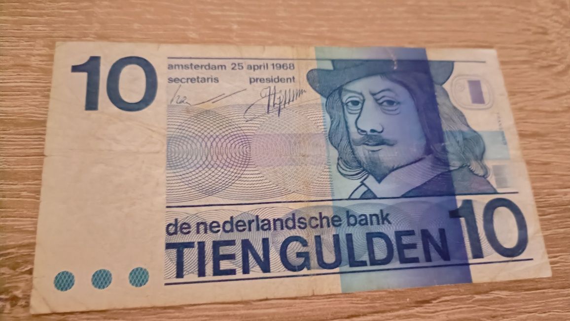 Banknot 10 guldenów Holandia