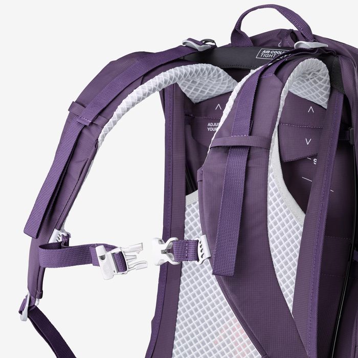Mochila de caminhada ventilada 25L - MH500 Violeta