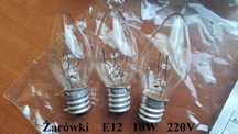 Żarówka E12 gwint / 220v / 10W - 3 sztuki komplet+
