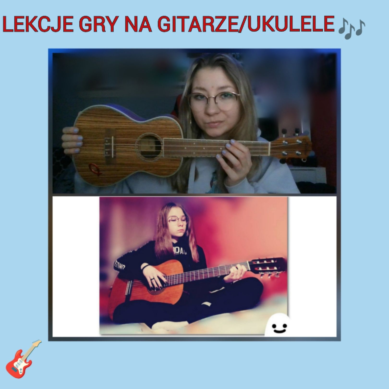 Lekcje gry na gitarze/ukulele