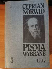 Cyprian Norwid "Pisma wybrane tom V Listy"