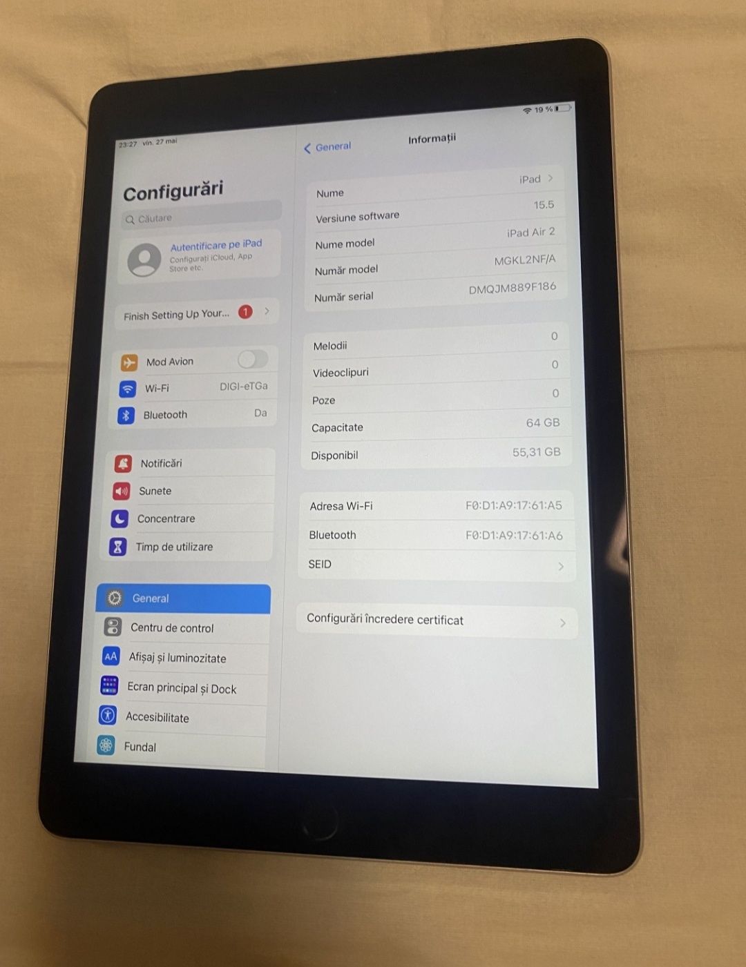 iPad Air 2  64 bg