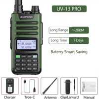 Walkie talkie banda dupla UHF VHF