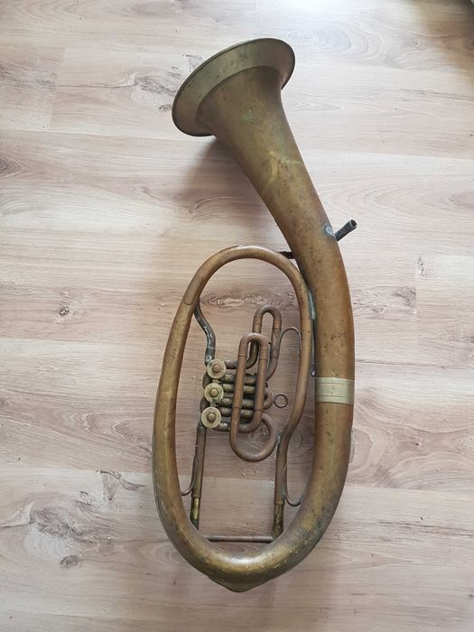 Sakshorn tenorowy ANTYK  Instrument kolekcjonerski