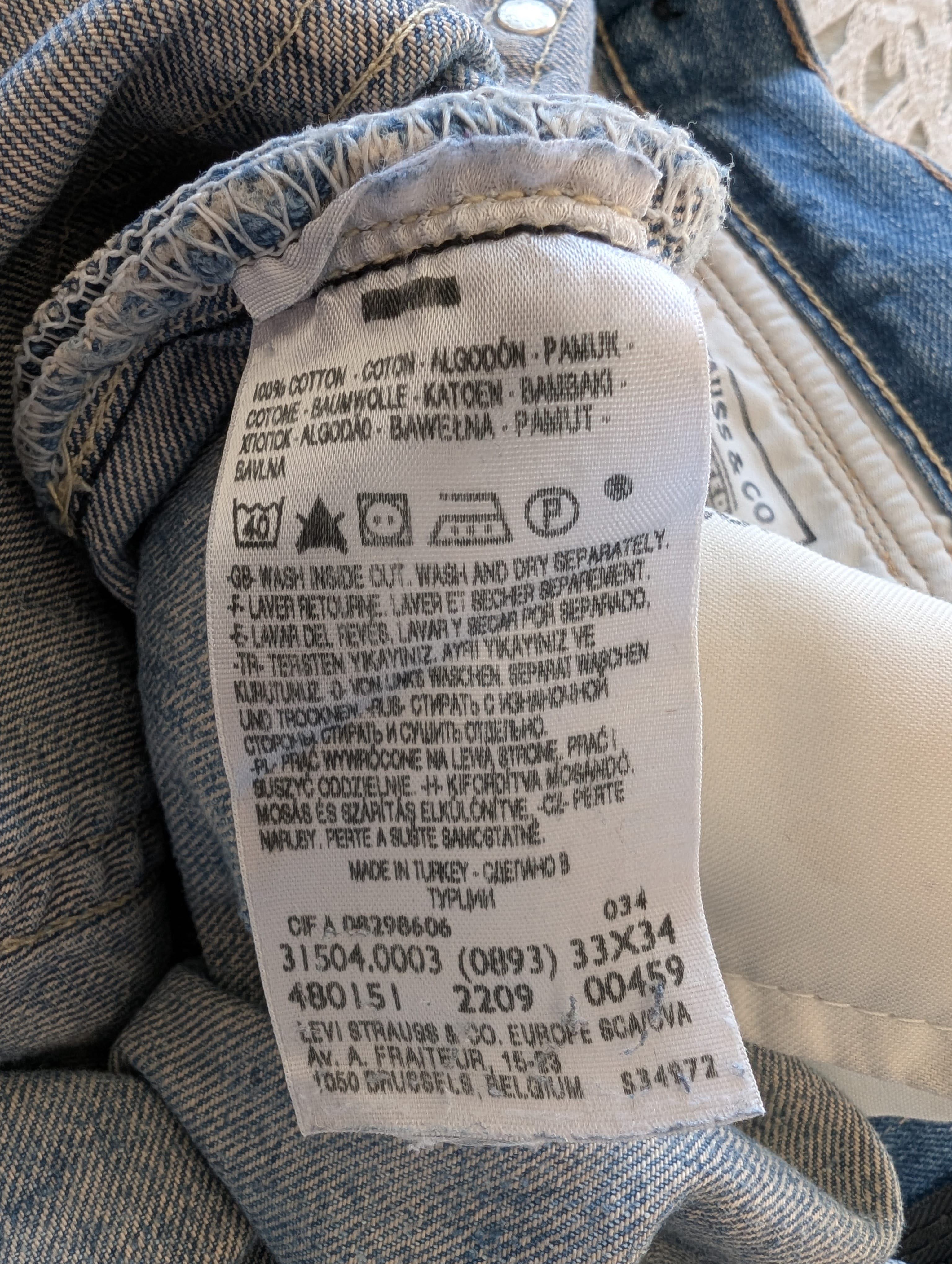Calças de ganga para homem Levi's Strauss