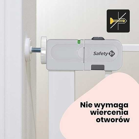 Barierka na drzwi Safety 1ST rozporowa, Auto close 80x73 cm