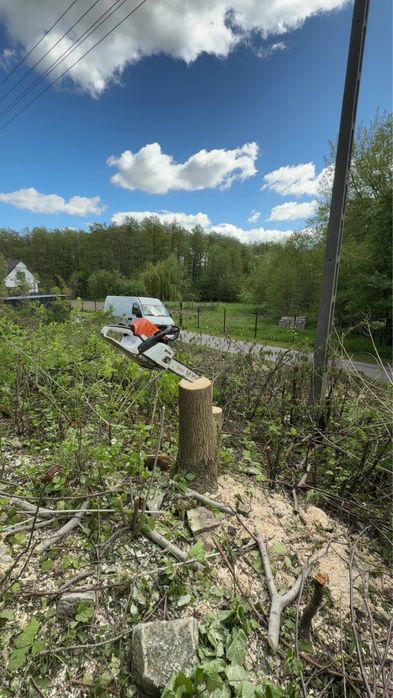 Usługi ogrodnicze, karczowanie działek, rozdrabniacz, odsnieżanie