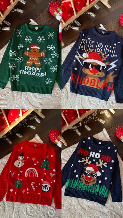 Новорічні дитячі кофти, новорічні светри