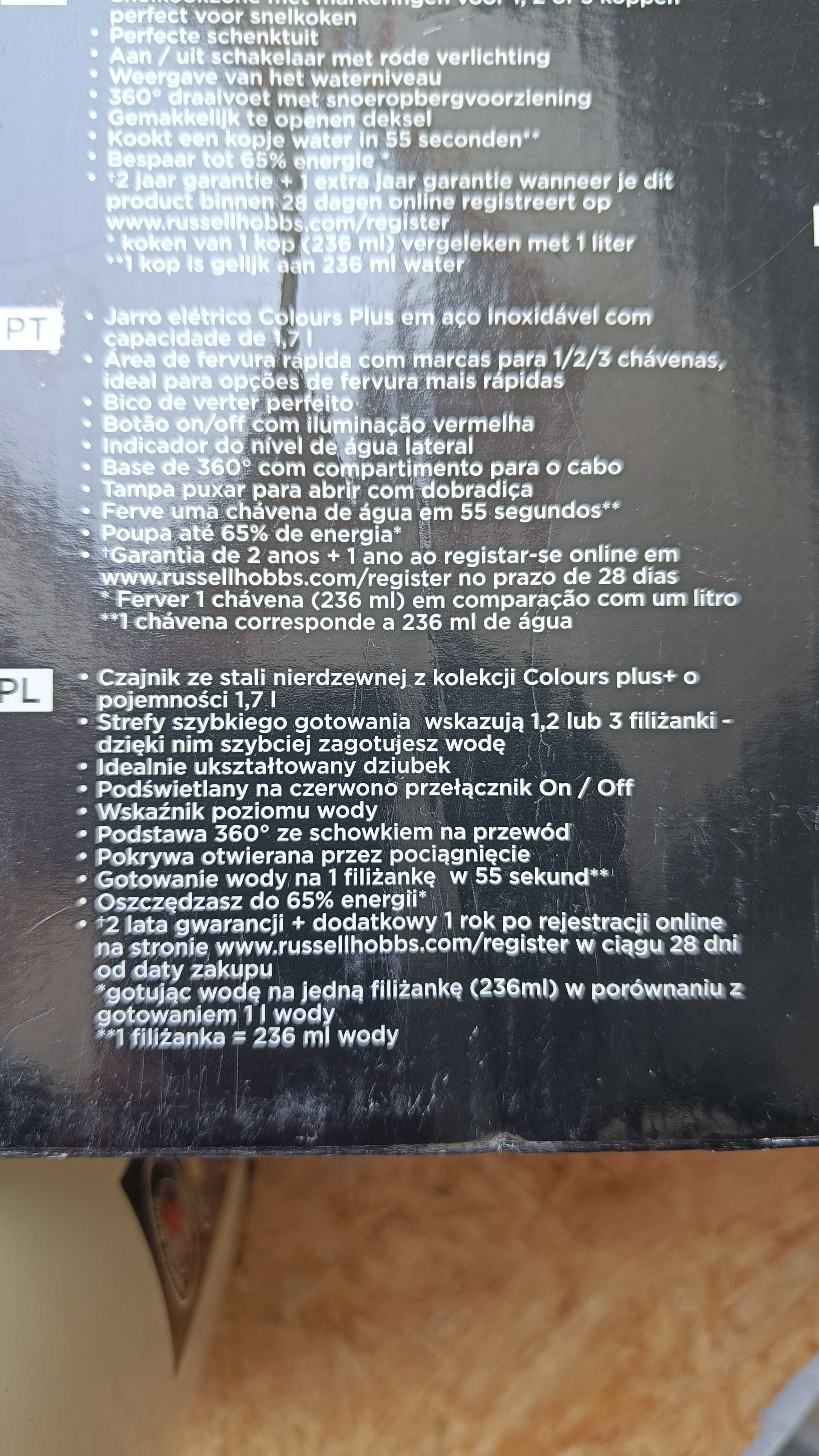WADA Czajnik elektryczny Russell Hobbs 2400 W 1,7L