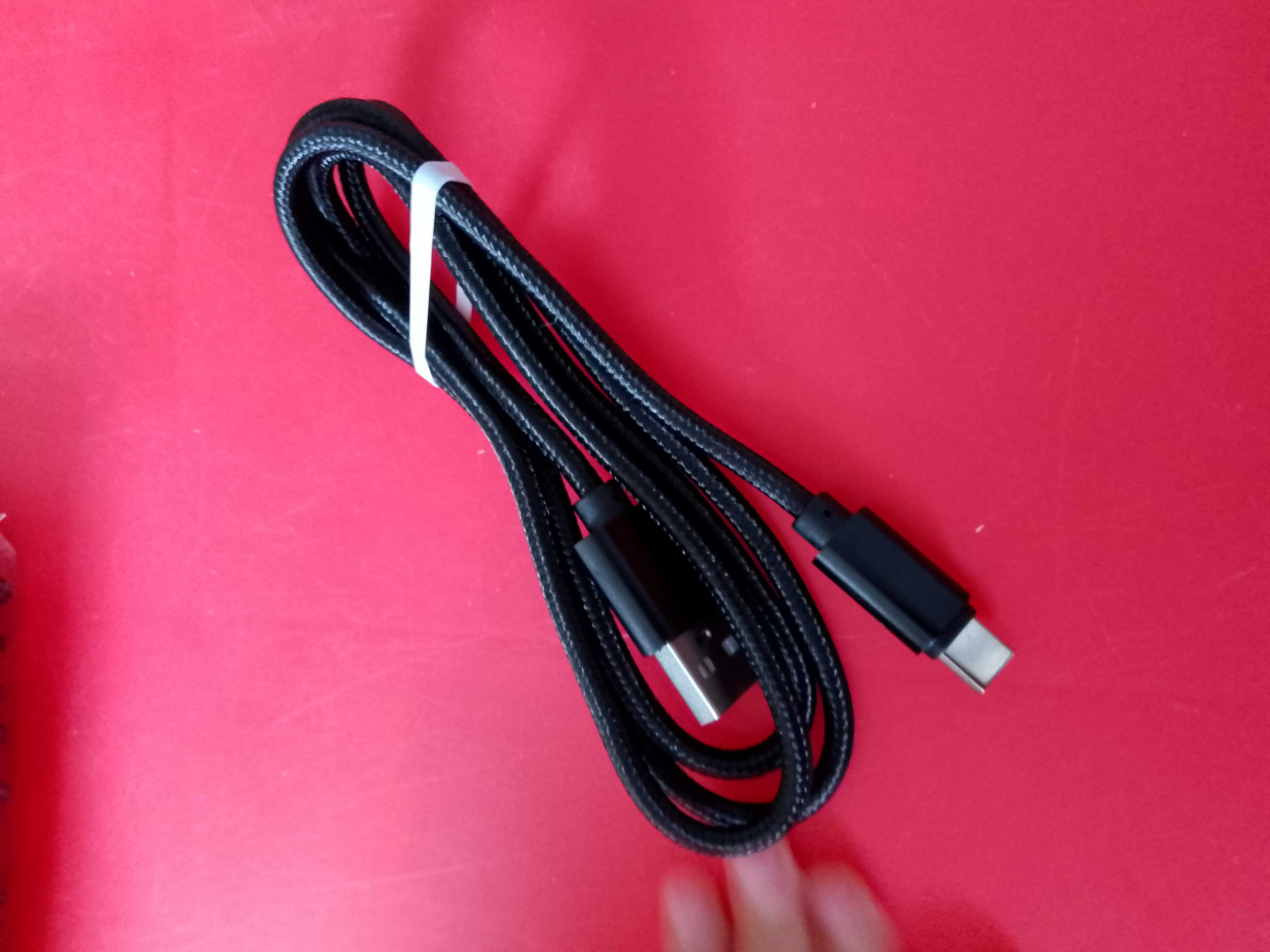 TYP-C KABEL QUICK CHARGE 3.0 szybkie ŁADOWANIE nylonowy różne kolory