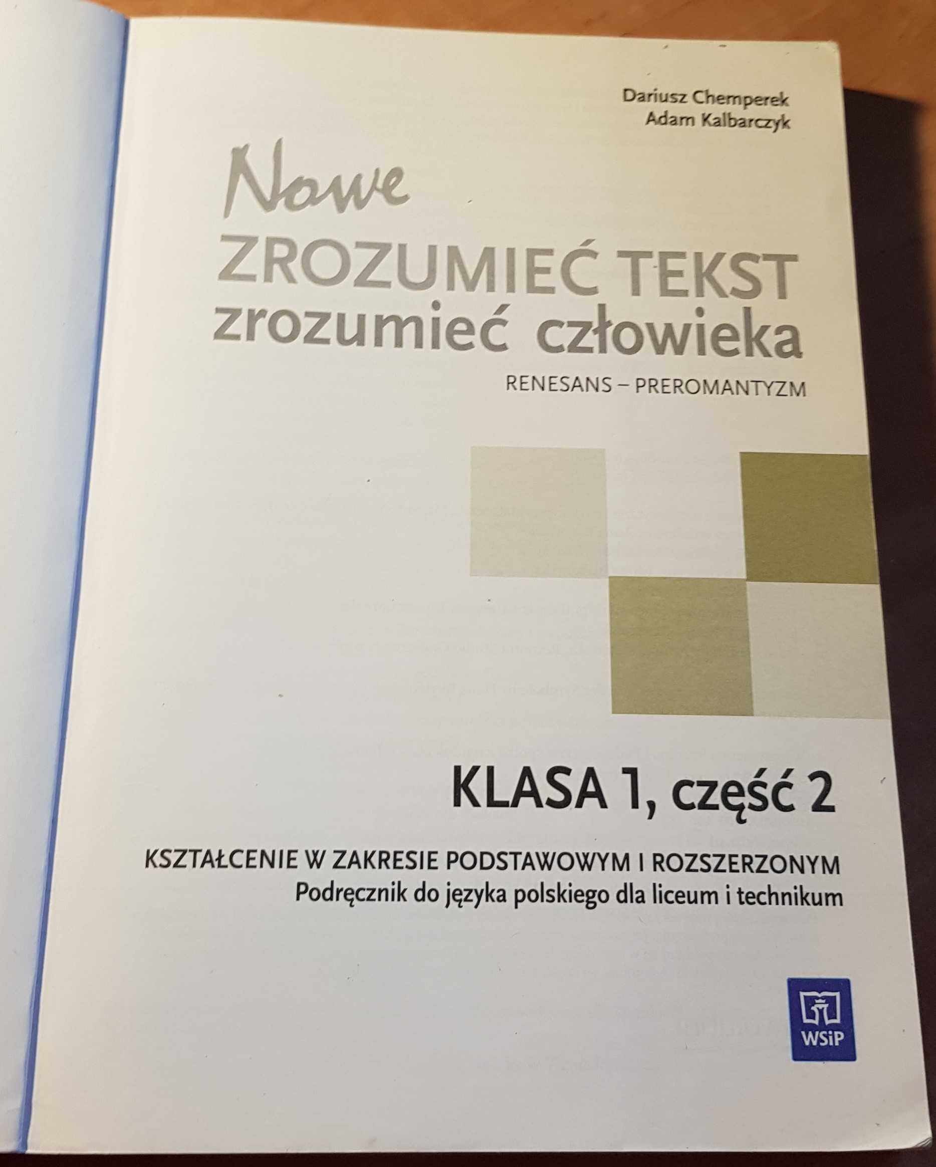 Nowe zrozumieć tekst zrozumieć człowieka język polski 1.2