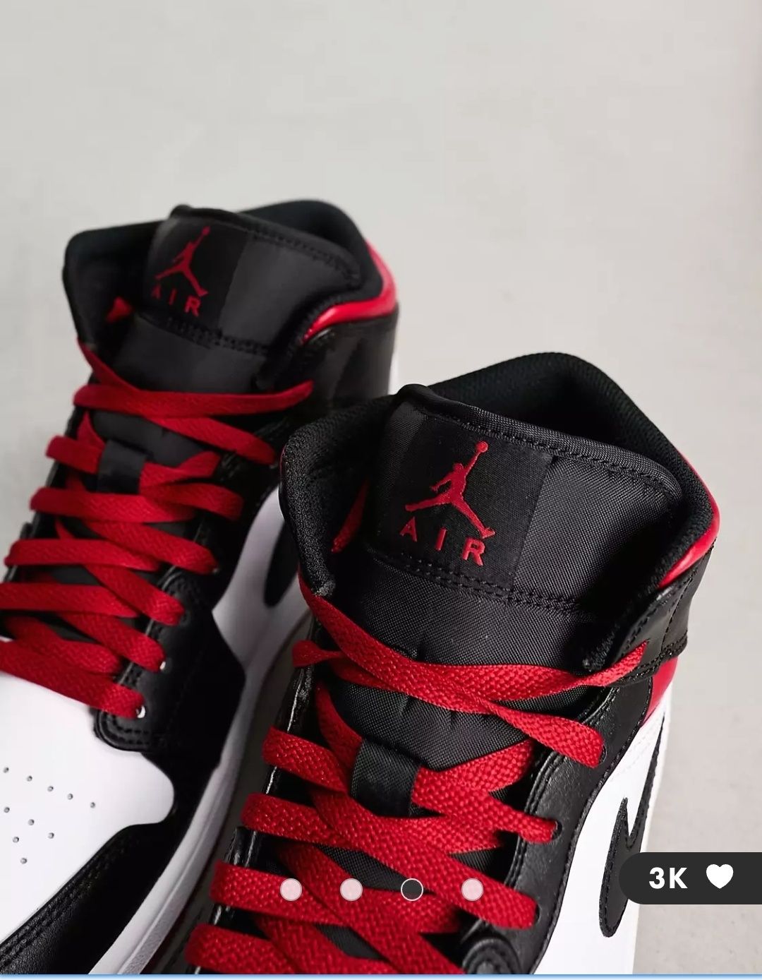 Кросівки Кроссовки Nike Air Jordan 1 , red and white ОРИГІНАЛ