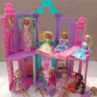Domek zamek dla lalek 85 cm Barbie lalki akcesoria duży zestaw Disney